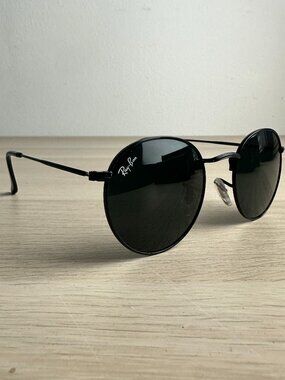 Ray-Ban RB3447 Round Metal Sunglasses Black